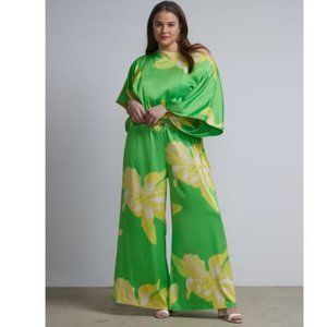 NWT Plus Cold-Shoulder Floral Jumpsuit